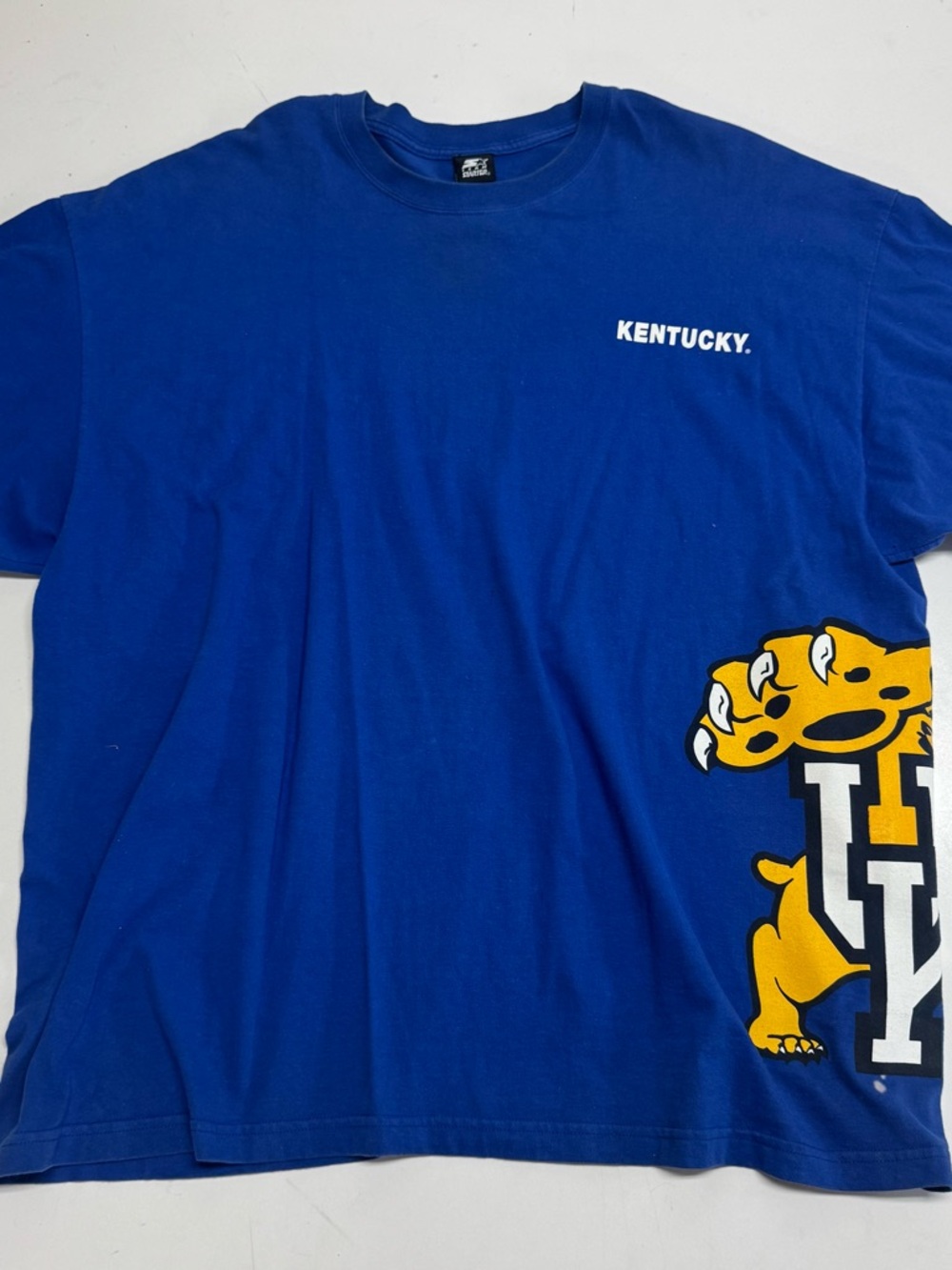 Starter Kentucky Wildcats Vintage Blue Side Logo T-Shirt Men’s Size 2XL